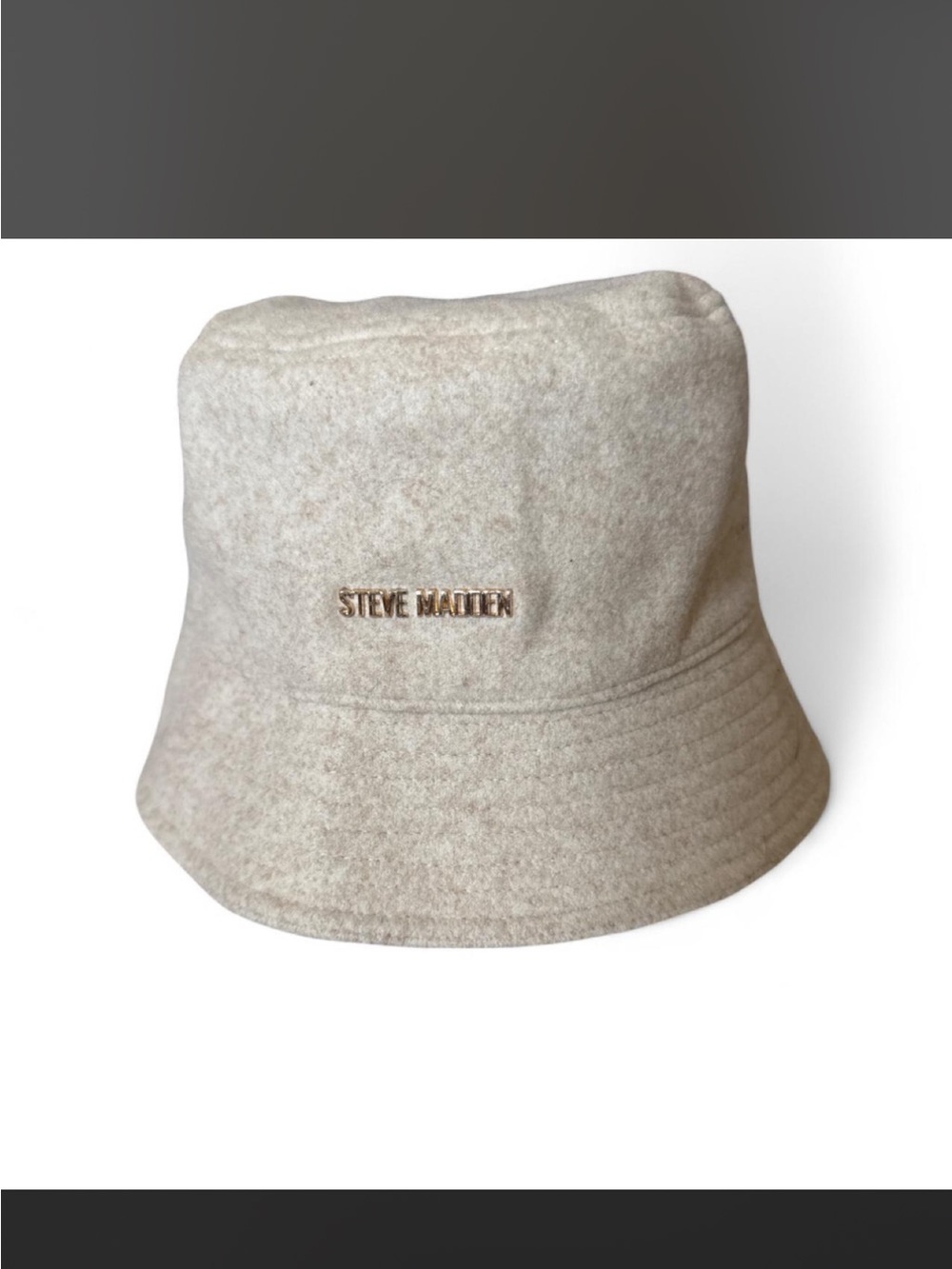 Steve Madden Cream Bucket Hat